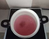 Hình bước làm 3 của món Pudding kem sữa hoa anh đào muối