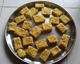 A picture of step 11 of Fried Dhoka.