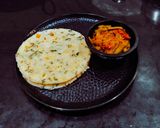 A picture of step 6 of Rice Sesamey Masala Roti.