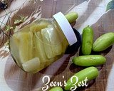 A picture of step 4 of Pickled Snacking Cucumbers.