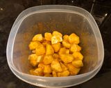 A picture of step 1 of Roasted Potatoes and Green Beans.
