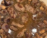 A picture of step 7 of Round Steak with Mushrooms and onions.