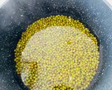 A picture of step 1 of Air fried moong beans.