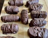A picture of step 4 of Coconut bites/ Bounty chocolate.