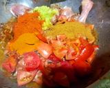 A picture of step 3 of Palak gosht.