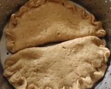 A picture of step 3 of Walnut stuffed siddu.