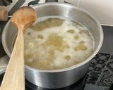 Une image de l'étape 1 de Pâtes, poisson et épinards.