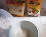 Foto langkah ke 2 dari resep Bakpao No Mixer Isi Unti Pandan.
