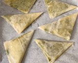 Foto del paso 2 de la receta Triángulos de pasta filo relleno de verduras y queso