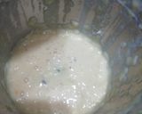 A picture of step 3 of Mango Thandai Shake with ice cream.