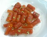 A picture of step 5 of Carrot Murabba.
