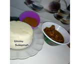 A picture of step 3 of Tuwon Semolina Miyan Kubewa Bushasshe.