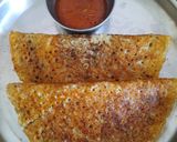 A picture of step 5 of Farali pancake.