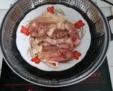 Hình bước làm 8 của món Gà hấp cải bẹ xanh