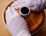 A picture of step 15 of Easy Cake Recipe! How to make Basic Chiffon Cake.