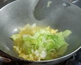 A picture of step 2 of Patta gobhi matar.