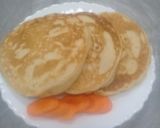 A picture of step 10 of Carrot flavoured American/Fluffy pancakes. #Authormarathon.