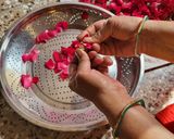 A picture of step 1 of 🌹 Rose Syrup, Gulkand, Rose Water and Dry Rose Petals 🌹(Using Mishri).