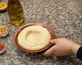 A picture of step 3 of Best Hummus with Tahini.
