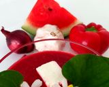 Une image de l'étape 1 de Gaspacho de pastèque, betterave et feta.