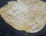 A picture of step 3 of Tadka Daal Parantha (left over daal).