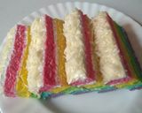 Foto langkah ke 17 dari resep Rainbow Cake Kukus Ny.Liem Super Lembut.