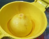 A picture of step 2 of Rooh afza lemonade.