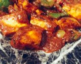 A picture of step 1 of Kadai paneer.