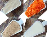 A picture of step 1 of Semolina and carrot cake.