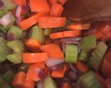A picture of step 2 of Minestrone soup.