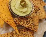 A picture of step 2 of Jalapeno Hummus.
