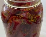 A picture of step 3 of Red chilli pickle.