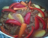 A picture of step 5 of Beef Tagine with Couscous (Morocco).