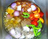 A picture of step 1 of Punjabi Karela gosht.