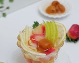 Foto langkah ke 4 dari resep Salted Plum Fruit Punch Mocktail with Mango, Strawberry & Apple.