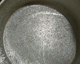 A picture of step 3 of Basbousa/ Harissa.