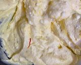 A picture of step 5 of Kesar elaichi shrikhand.