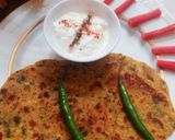 A picture of step 3 of Methi Thepla.