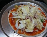 รูปขั้นตอนการทำที่ 4 ของ พิซซ่า เห็ดมิวกี้ Pizza Milky Mushroom