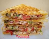 A picture of step 6 of Cheese Mayo Veggie Sandwich.