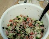 A picture of step 1 of My pasta salad.