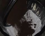 A picture of step 1 of Death by chocolate spong (part 1).