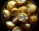 A picture of step 4 of Lucknowi Bharwa Aloo.