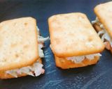 A picture of step 6 of Mayo tarter tuc sandwiches.