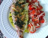 Foto del paso 9 de la receta: Breca torrada a la plancha con vuelco de tomates cherrys marina