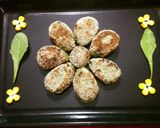 A picture of step 6 of Crispy Spinach Kabab.