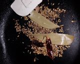 A picture of step 1 of Madras curry powder 🌶️🧄.