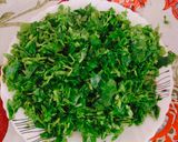 A picture of step 1 of Methi Paratha.