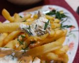 Foto del paso 4 de la receta: Papas fritas con queso crema casero y ciboulette 🤤🤤