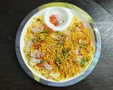 A picture of step 3 of Papad churi bhel.